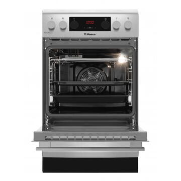 Hansa FCCXS58363 vitroceramica Clasa A 65l Email EasyClean 50 cm 10 functii Inox
