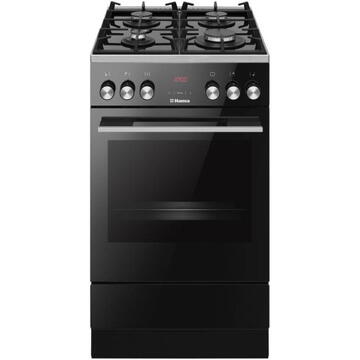 Hansa FCML59325, 4 arzatoare, grill, negru