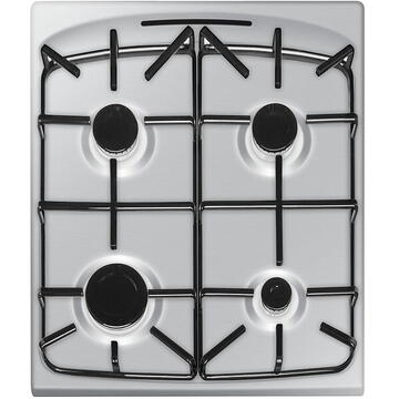 Hansa FCMS56069, Vitroceramic, Electric, 4 zone de gatit, 62l, Heat Control, EasyClean, Supergrill, SteamCleaning, Clasa A, Inox