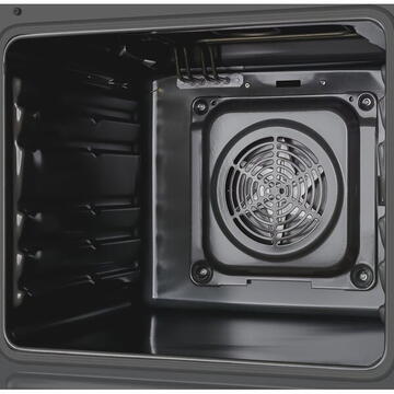 Hansa FCMS56069, Vitroceramic, Electric, 4 zone de gatit, 62l, Heat Control, EasyClean, Supergrill, SteamCleaning, Clasa A, Inox