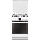 Hansa FCMW68299, 4 arzatoare, Mixt, Grill, Clasa A, 60 cm, Alb