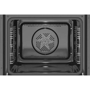 Hansa FCMXS69363, 4 arzatoare, Gaz + Electric, L 60 cm ARGINTIU