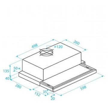 Hota BEKO CTB 6407 XH, extractor hood (stainless steel)