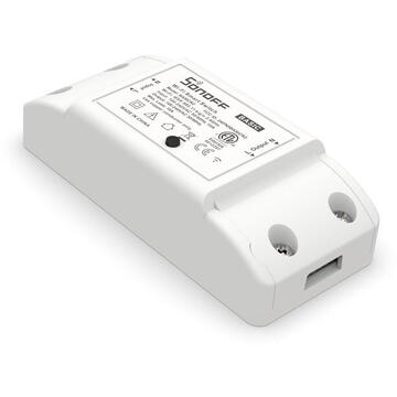 Releu inteligent Sonoff 022609, 90V~250V, 2.4 GHz, Alb