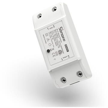 Releu inteligent Sonoff 022609, 90V~250V, 2.4 GHz, Alb