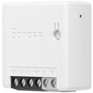 Releu inteligent Sonoff 026130, 10 A, 100-240V, Alb