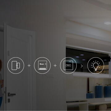 Releu inteligent Sonoff 026130, 10 A, 100-240V, Alb