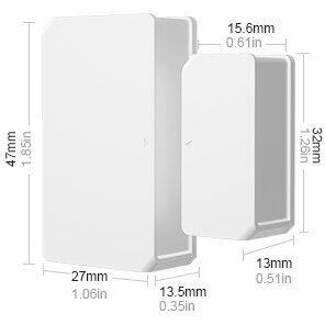 Senzor inteligent pentru usi si ferestre Sonoff SNZB-04, Wireless, 3 V, Alb