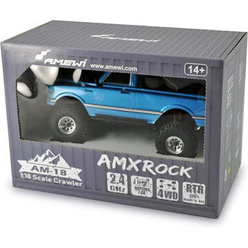 Amewi RC Auto AMXRock AM18 Pickup Li-Po Akku 600mAh blau/14+