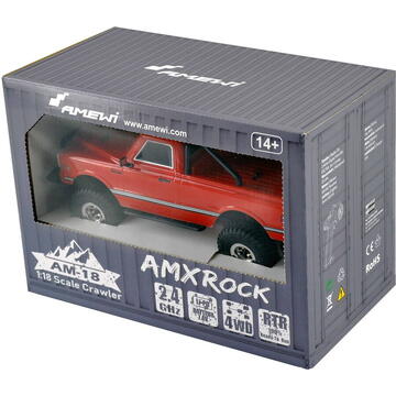Amewi RC Auto AMXRock AM18 Pickup Li-Po Akku 600mAh rot /14+