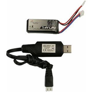 Amewi RC Auto AMXRock AM18 Kratos rot LiPo Akku 600mAh/14+