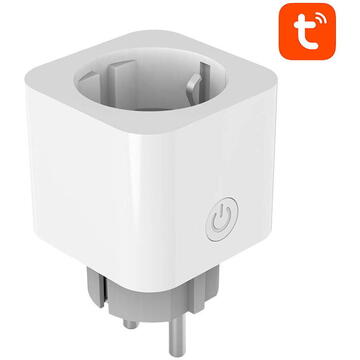 Priza SMART Avatto OT02-EU, Putere 3680W, 16A, WiFi, Tuya, Control vocal, Alb