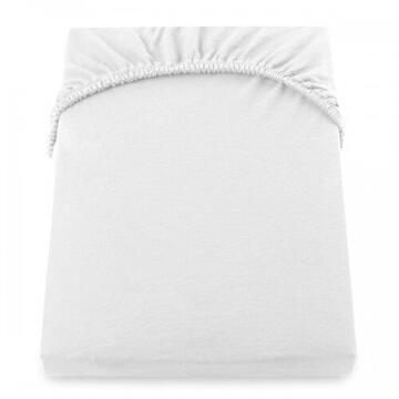 Cearceaf De Pat Cu Elastic 160*200+25 Cm  Yuny  Mally Home – 100%Bbc - Alb