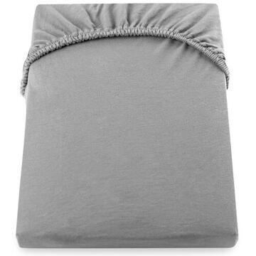Cearceaf De Pat Cu Elastic 160*200+25 Cm  Yuny  Mally Home – 100%Bbc - Gri