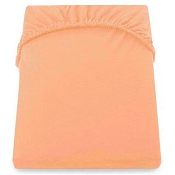 Cearceaf De Pat Cu Elastic 160*200+25 Cm  Yuny  Mally Home – 100%Bbc - Orange