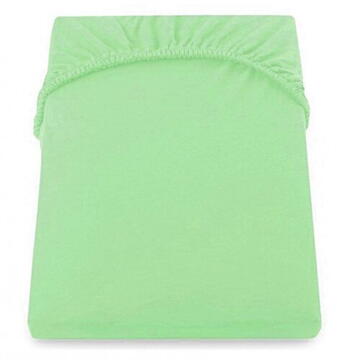 Cearceaf De Pat Cu Elastic 160*200+25 Cm  Yuny  Mally Home – 100%Bbc - Verde