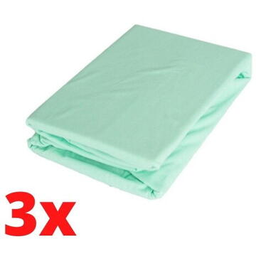 Mally Home SET 3buc. Cearceaf de Pilota 180*200 Yuni Verde