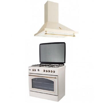 Studio Casa Pachet Aragaz Fe90/60 Avena + Hota Tosca Turbo Beige 90Cm