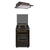 Pachet rustic aragaz si hota telescopica Studio Casa Retro Verona Retro Black , 50/ 55 cm., 4 arzatoare gaz, Cuptor gaz, Aprindere electrica, Gril electric, Negru
