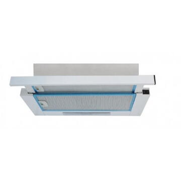 Hota Hota telescopica Studio Casa Alizee 60 WH, 60 cm, 2 motoare, putere de absorbtie 450 m3/h, Alb