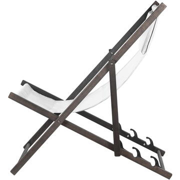 Șezlong alb GreenBlue Premium GB184 cu pernă