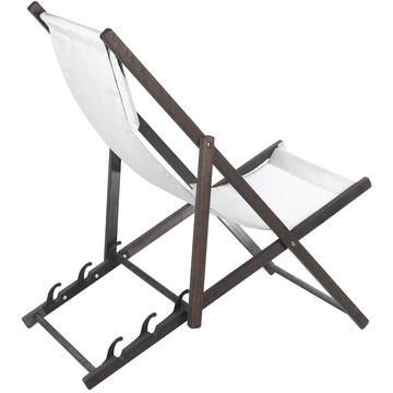 Șezlong alb GreenBlue Premium GB184 cu pernă