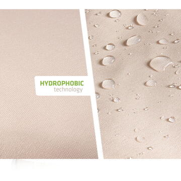 GREENBLUE Garden Sail UV Shade Poliester 5m Square Crem Water Repellent Suprafață GB505