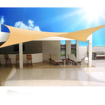 Garden Sail GreenBlue UV Shade Poliester 4m Square Crem Water Repellent Suprafață GB504