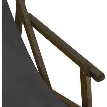 Sezlong cu cotiera si perna GreenBlue Premium GB283 negru