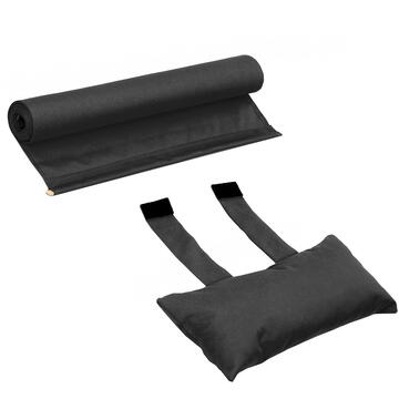 Sezlong cu cotiera si perna GreenBlue Premium GB283 negru