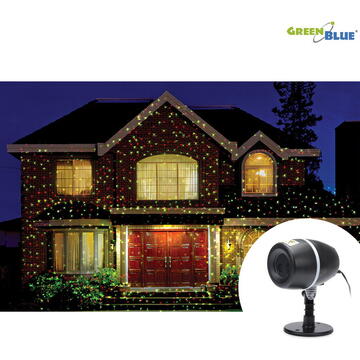 Proiector laser GreenBlue GB150 de Crăciun pentru exterior