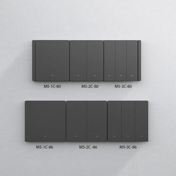 Intrerupator inteligent Sonoff M5-1C-86, 10 A, 240 V AC, Negru