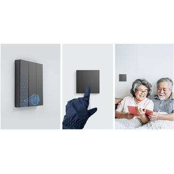 Sonoff smart 2-channel Wi-Fi wall switch black (M5-2C-86)