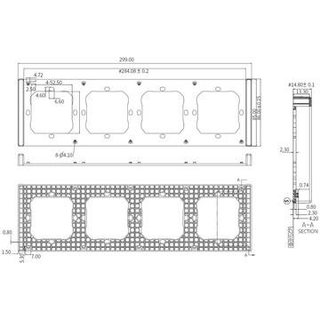 Intrerupator inteligent Sonoff M5-80, Policarbonat, Negru