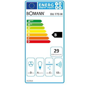 Hota Bomann Range Hood inox 60 cm B