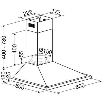 Hota Bomann extractor hood 652.1 60cm inox B