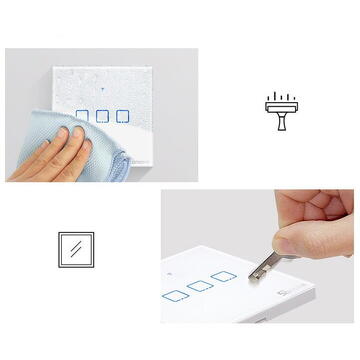 Intrerupator inteligent Sonoff 019419, 100-240V, 2A, Negru