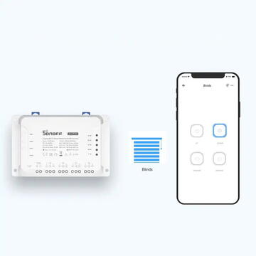Releu inteligent Sonoff 4CHR3, 4 canale, 90V~250V, Alb