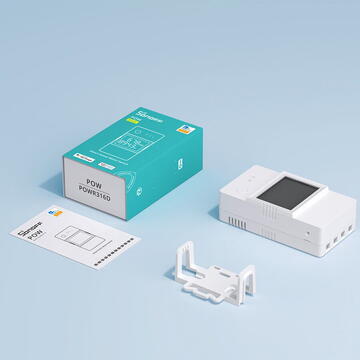 Intrerupator inteligent Sonoff POWR320D, Wireless, 	240 V, Alb