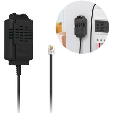 Sonoff THS01, Cu fir, Negru