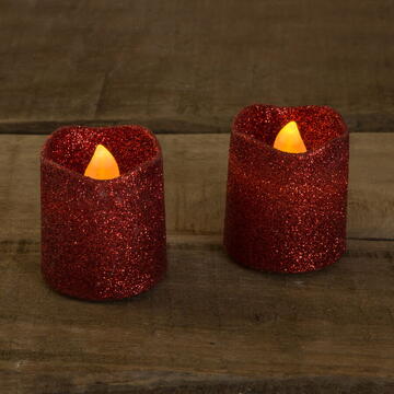 Family Pound Lumânare LED - Roşu