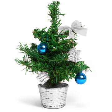 Family Pound Brad artificial - mini, argintiu - 30 cm