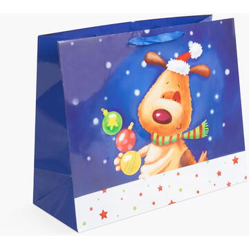 Sacoşă, pt. cadouri de Crăciun 406 x 160 x 330 mm, 12 buc. / pachet