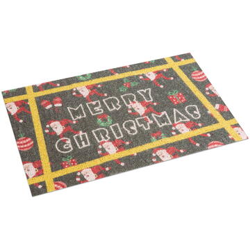 Family Pound Preș de Crăciun - „Crăciun fericit” - 60 x 40 cm