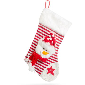 Family Pound Șosete de Crăciun cu agățătoare, pentru cadouri - 52 x 28 cm