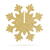 Family Pound Decor de Crăciun - fulg de nea - auriu - 7 x 7 cm - 5 buc / pachet