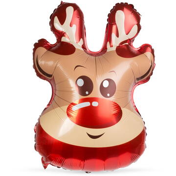 Family Pound Baloane de Crăciun - folie de aluminiu - ren - 70 x 48 cm