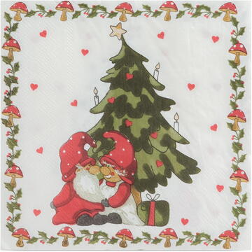 Family Pound Set de masă, cu motive de Crăciun - 12 farfurii, 6 pahare, 20 șervețele