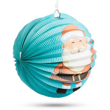 Felinar de Crăciun - model Moș Crăciun - 25 cm