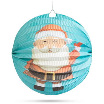 Felinar de Crăciun - model Moș Crăciun - 25 cm